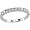 Polished 14k White-gold 1/3 CTTW Moissanite Wedding Band Ring Size 06