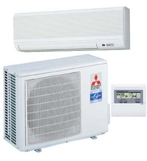 Mr. Slim Split-ductless: P-Series Air Conditioner 12,000 BTU's 13.8 SEER 1 Ton