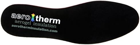 AeroTherm Flat Thermal Aerogel Insoles, Black,MEN'S 6-7/WOMEN'S 7.5-8.5