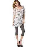 BCBG MAX AZRIA - Kensie Geometric Floral-Print Tunic & Lace-Trim Legging