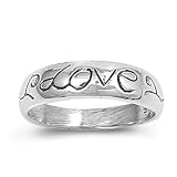 Sterling Silver Baby Ring with 