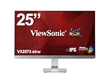 【正規代理店品】ViewSonic 25インチ /1920x1080 /SuperClear®IPSパネル/EMI対策製品/フリッカーフリー/ブルーライトフィルター/HDMI×2/シルバー&ホワイト/3年保証(パネル・バックライト含む)/VX2573-shw