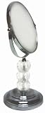 Aquatico Treviso Adjustable 5X Pedestal Onyx Vanity Mirror