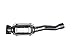 Pacesetter 324603 Raw Steel Direct Fit Catalytic Converter for 1990 Audi 90 Quattro L5 2.3 (Non C.A.R.B. Compliant)
