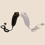 Two Nunchucks for Nintendo Wii ~ Black and White