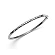 Sterling Silver 1/2 ct. Diamond Bangle Bracelet
