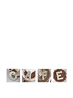 CM Creation Cuadro 4 Paneles Textiles Café