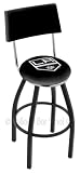 Los Angeles Kings 25 Inch Black Wrinkle Swivel Bar Stool with Back