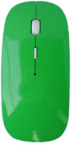 wellrui R-132 Comfort Slim Plug and Play Wireless Performance 2.4GHz Mouse for Laptops Green
