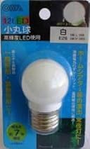 オーム電機１２　ＬＥＤ　小丸球　Ｅ２６白 LL-06W