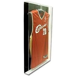 BCW Deluxe Acrylic Small Jersey Display Holder - BLACK BACK - Basketball - Sports Memoriablia Display Case - Sportscards Collecting Supplies