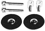 Hood Lock Set Universal Incl. Stainless Steel Plates Locks Plated Catch Studs Jam Nuts And Sheet Metal Screws