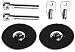 Hood Lock Set Universal Incl. Stainless Steel Plates Locks Plated Catch Studs Jam Nuts And Sheet Metal Screws