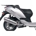 LEO VINCE 4 ROAD SCOOTER EXH. SS/STAINLESS KYMCO #4132 4132