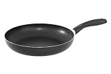 Buon Appetito SAUTE PAN, 12inch, Black, Non-stick aluminum, Silicone lacquer Exterior, Bakelite handles