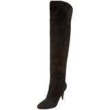 Guess Women's Riselan Over-The-Knee Boot,Black Suede,10 Medium US