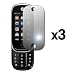 3 Pack of Premium Reusable LCD Mirror Screen Protectors for Motorola Evoke QA4