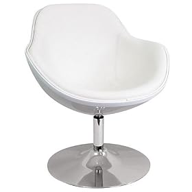LumiSource Saddlebrook Lounger, White