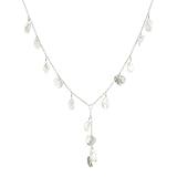Sterling Silver Freshwater Cultured Pearl Y Necklace, 16+2 Extender