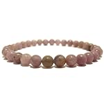 Quartz Anklet 01 Stretch Beaded Lilac Purple 8mm Stone Elastic Crystal Healing