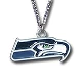 Seattle Seahawks Logo Necklace - NFL Football Fan Shop Sports Team Merchandise