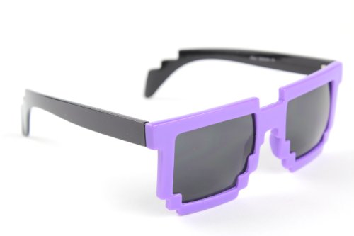 Pixel Glasses Bit Retro Sunglasses Nerd Geek Party Computer