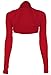 Fashion Victim, Ladies Long Sleeve Bolero Shrug, Cardigan in Black, Dark Colors, One Size 4-10