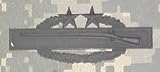 3rd Award Combat Infantry Badge - Metal Insignia - Black - Full Size