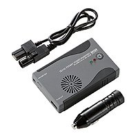 【SANWASUPPLY】パソコンや家電、USB機器が車や飛行機内で使えるカーインバーター120W CAR-DAV120W