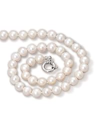 16.5" 8-9mm Cultured Freshwater Pearl/Large Clasp Necklace