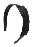 L. Erickson USA Coco's Paris Two Tier Headband Silk Shantung Black