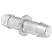 Value Plastics N690-9 Straight Through Tube Fitting with 600 Series Barbs, 5/8" (16.0 mm) ID Tubing, Clear Polycarbonate (25-Pack)