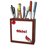 Edmond Hogge Jr States - Ohio - Tile Pen Holders-5 inch tile pen holder