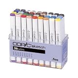 COPIC Set of 36 Sketch Markers