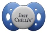 Lots to Say Baby Pacifier- Just Chillin-Blue