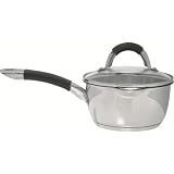 Ready Steady Cook, Bistro - Stainless Steel 16cm Saucepan with lid * PACK OF 2 *