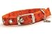 Designer Dog Collar ~ Orange Blossom ~ by Dixie Digs