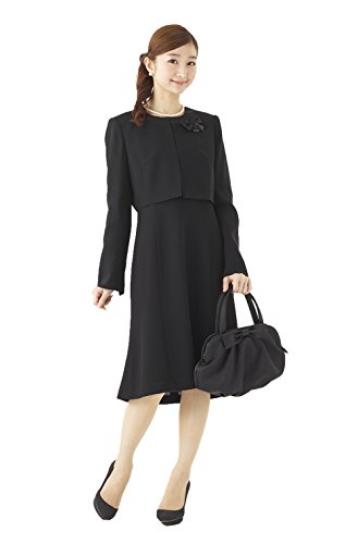 (モノワール) MONOIR 喪服 レディース 礼服 ブラックフォーマル アンサンブル ワンピース オールシーズン FX3P039A