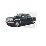 04-10 GMC CANYON CHROME FENDER TRIM Wheel Well Molding 2WD 4WD 2004 2005 2006 2007... 