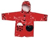 Kidorable Rain Jackets for Kids & Toddlers - Lady Bug - 3T