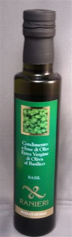 Basil Infused Extra Virgin Olive Oil - 250 Ml 8.5 Fl Oz by BLESSAC