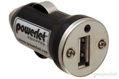 Powerlet USB Type A, iPod 3G & iPad to Cigarette Adapter