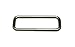 Metal Silvery Rectangle Buckle 2