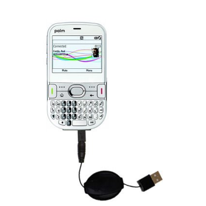 : Retractable USB Cable for the PalmOne Palm Gandolf with Power Hot Sync and Charge capabilities - Gomadic Brand w/ TipExchange Technology