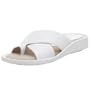 Sudini Women's Trinidad Toe Loop Slide,White,10 M