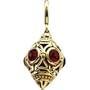 05.00 Mm 14K Yellow Gold Genuine Rhodolite Garnet Charm