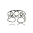 Spirals Adjustable Toe Ring in Solid Sterling Silver - Womens Jewelry Spirals Adjustable Toe Ring in Solid Sterling Silver - Womens Jewelry