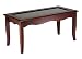 Winsome 94839 Carisa Coffee Table/Glass Lift Compartment - Antique Walnut