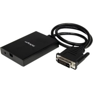 StarTech DVI to Mini DisplayPort Adapter with Audio. 3IN DVI2MDPA MINI DISPLAYPORT CONVERTER A/V. DVI-D (Single-Link) Male Digital Video, Mini-phone Female Stereo Audio, Mini Type B Female USB - Mini DisplayPort Female Digital Audio/Video - 24.02' - Silver