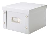 Zeller 17761 DVD-Box, Pappe, 21.5 x 20.5 x 15 cm, wei&szlig;